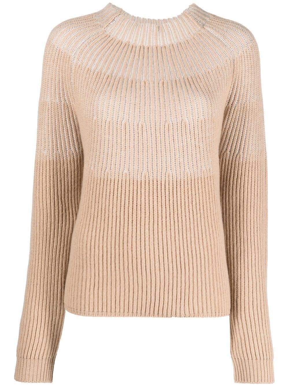 Agnona colour-block cashmere jumper - Neutrals von Agnona