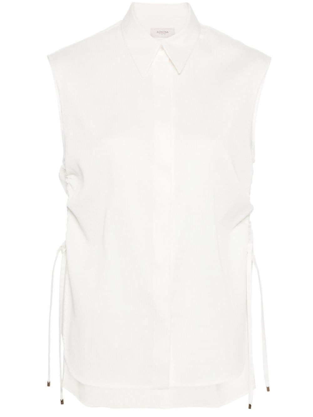 Agnona drawstring detail shirt - White von Agnona