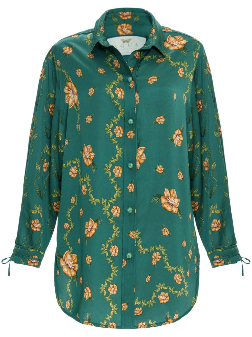 Agua By Agua Bendita Cecilia Esotérico floral-print shirt - Green von Agua By Agua Bendita