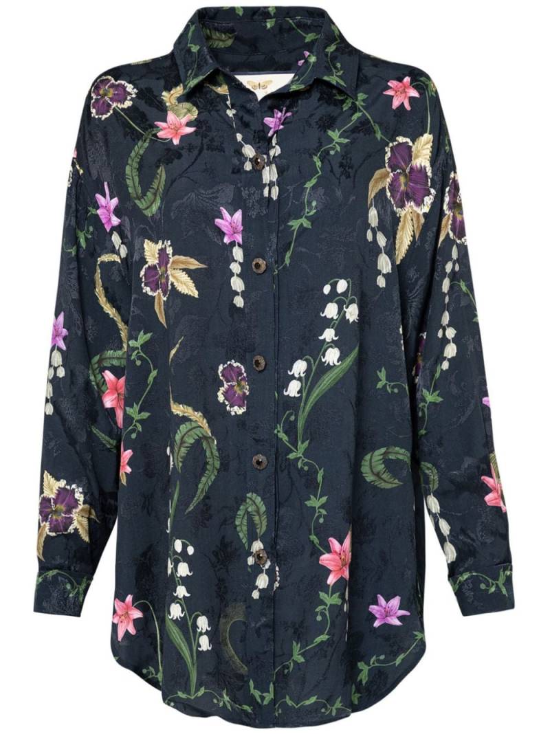 Agua By Agua Bendita Cecilia Tesoro floral-print shirt - Blue von Agua By Agua Bendita