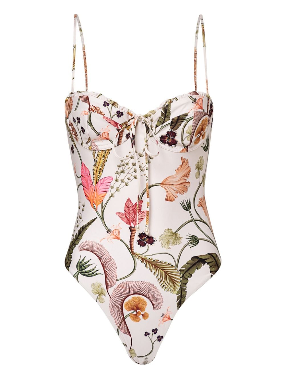 Agua By Agua Bendita Ébano Habitat floral-print swimsuit - Neutrals von Agua By Agua Bendita