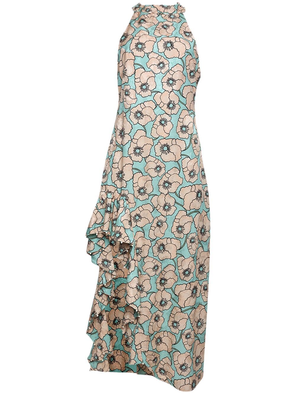 Agua By Agua Bendita Gerbera floral-print dress - Blue von Agua By Agua Bendita