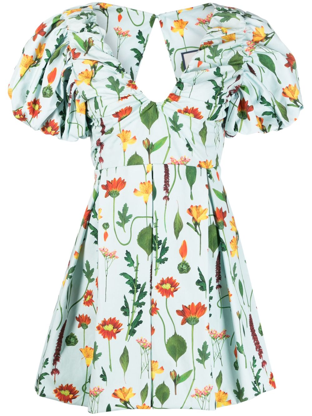 Agua By Agua Bendita Noni Primavera floral-print cotton dress - Blue von Agua By Agua Bendita