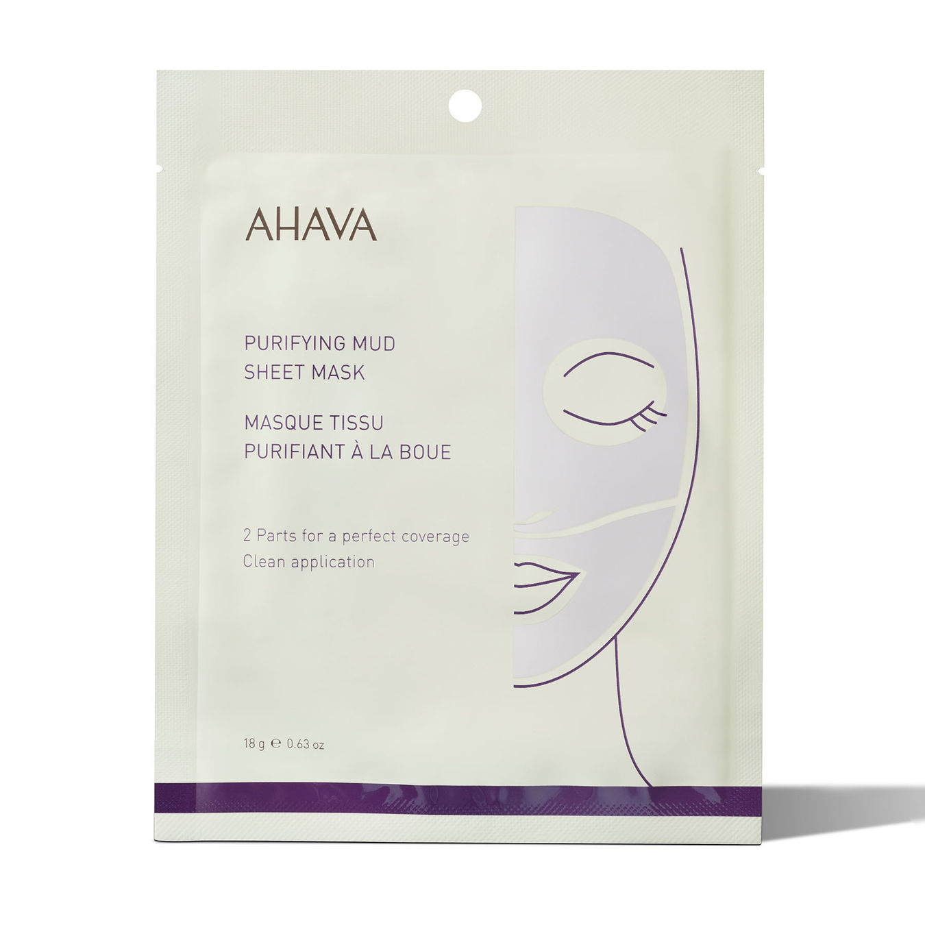 AHAVA Purifying Mud Sheet Mask Gesichtsmasken von Ahava