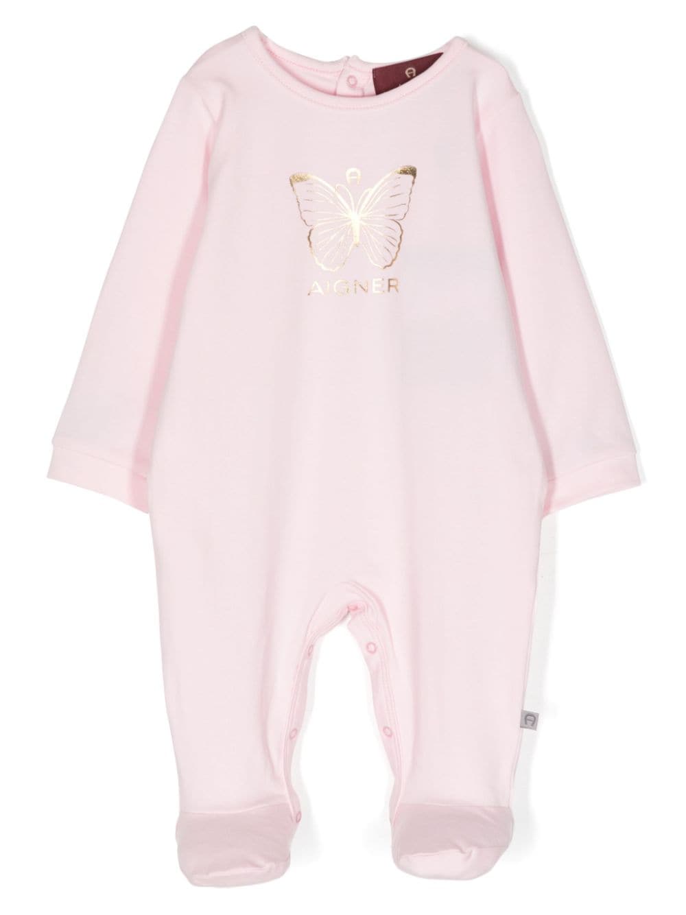 Aigner Kids butterfly-print cotton pajamas - Pink von Aigner Kids