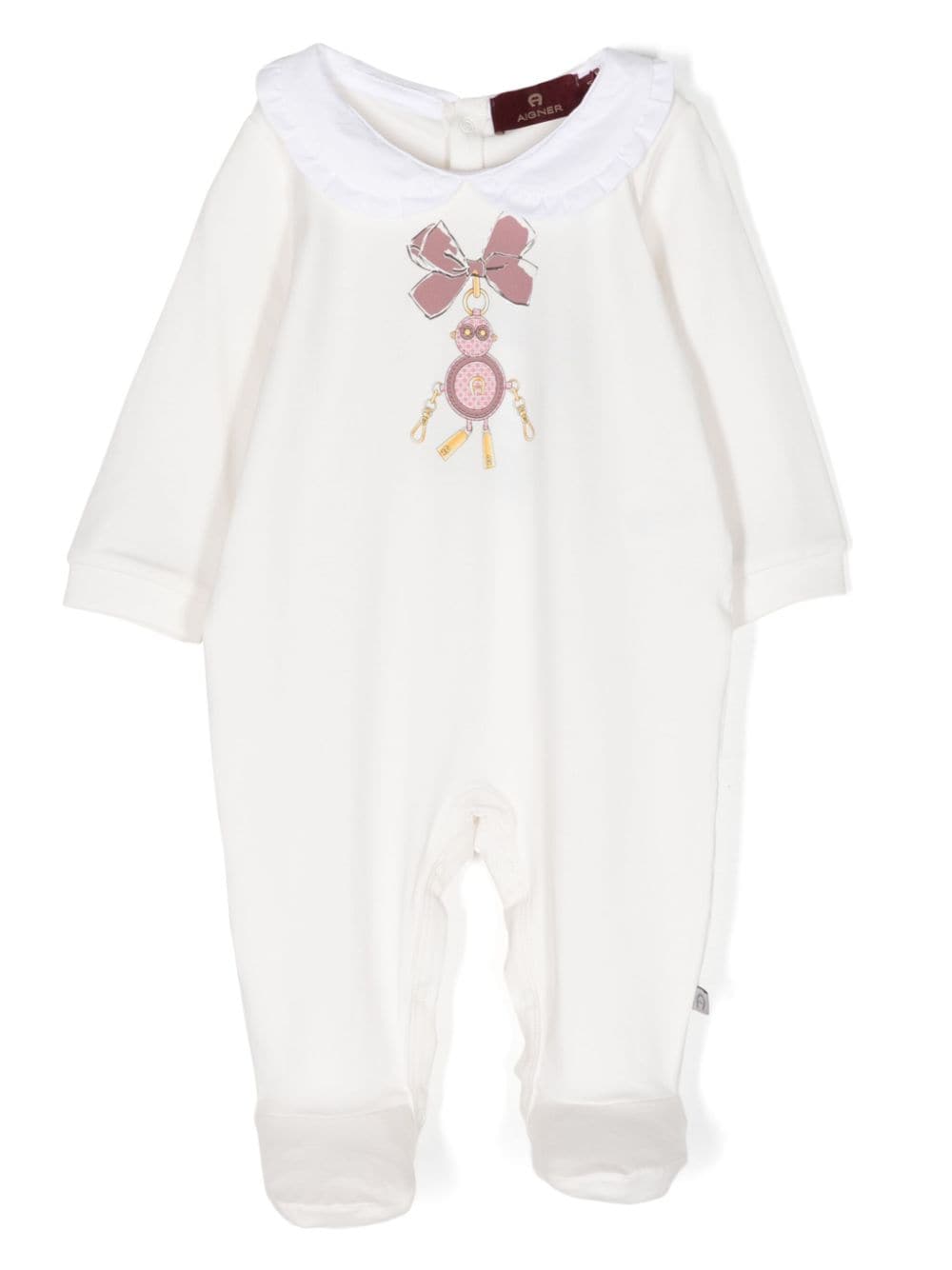 Aigner Kids graphic-print cotton pajamas - White von Aigner Kids