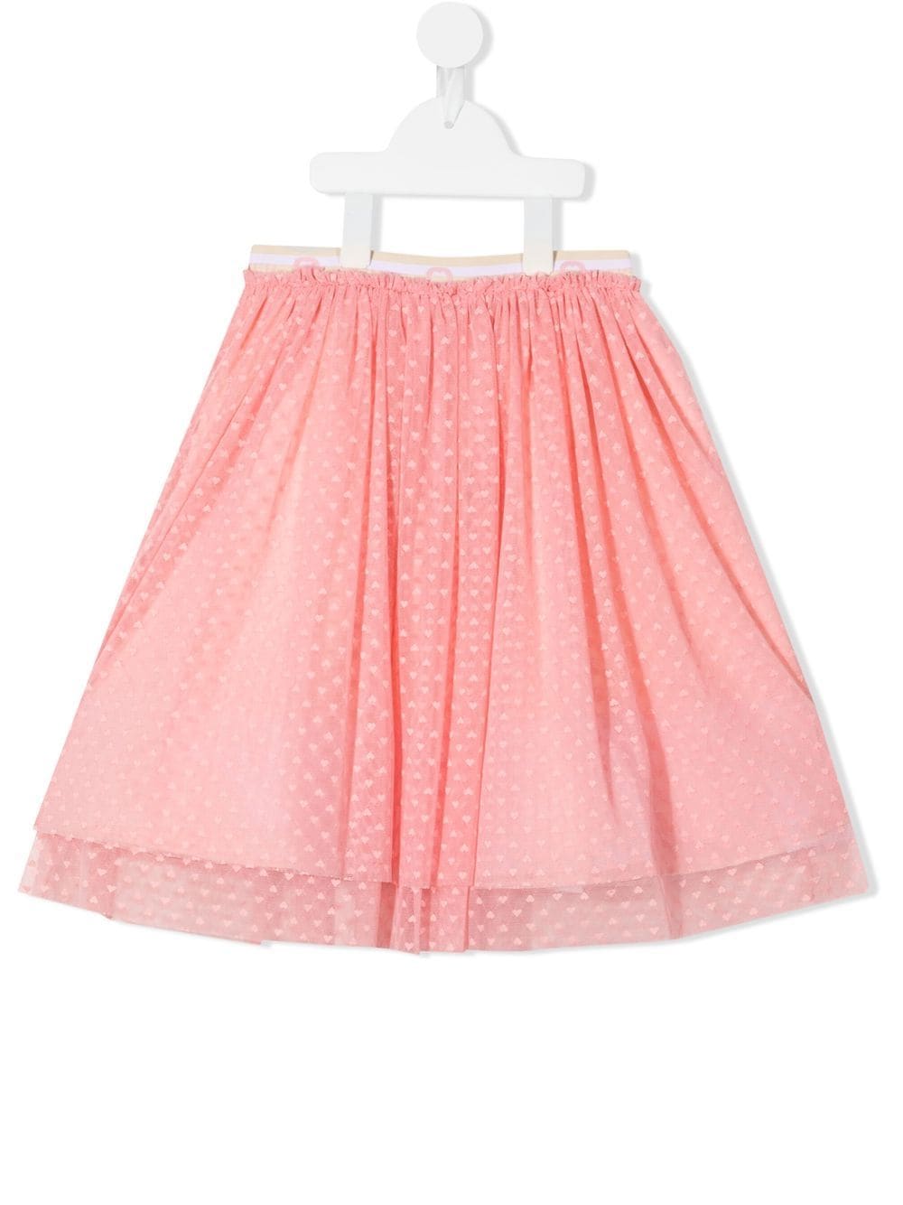 Aigner Kids heart-jacquard tutu skirt - Pink von Aigner Kids
