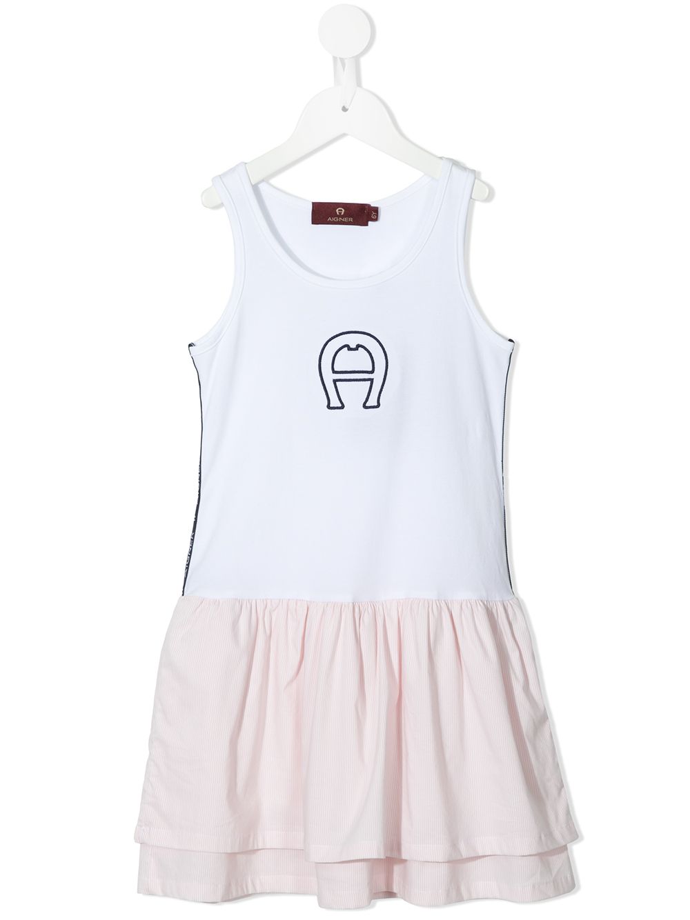 Aigner Kids layered A-line T-shirt dress - Blue von Aigner Kids