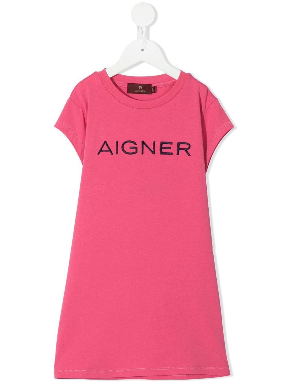 Aigner Kids logo-embroidered T-shirt dress - Pink von Aigner Kids