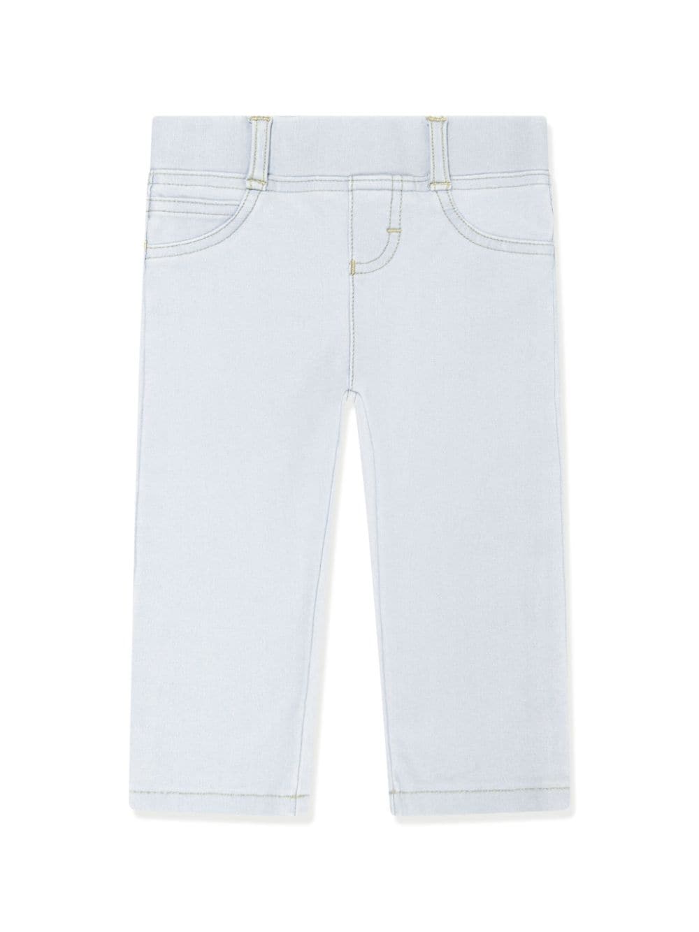 Aigner Kids logo-embroidered cotton trousers - Blue von Aigner Kids