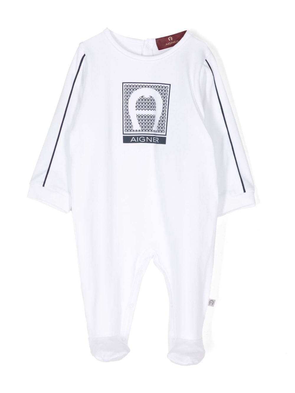 Aigner Kids logo-print Pima cotton pyjamas - White von Aigner Kids