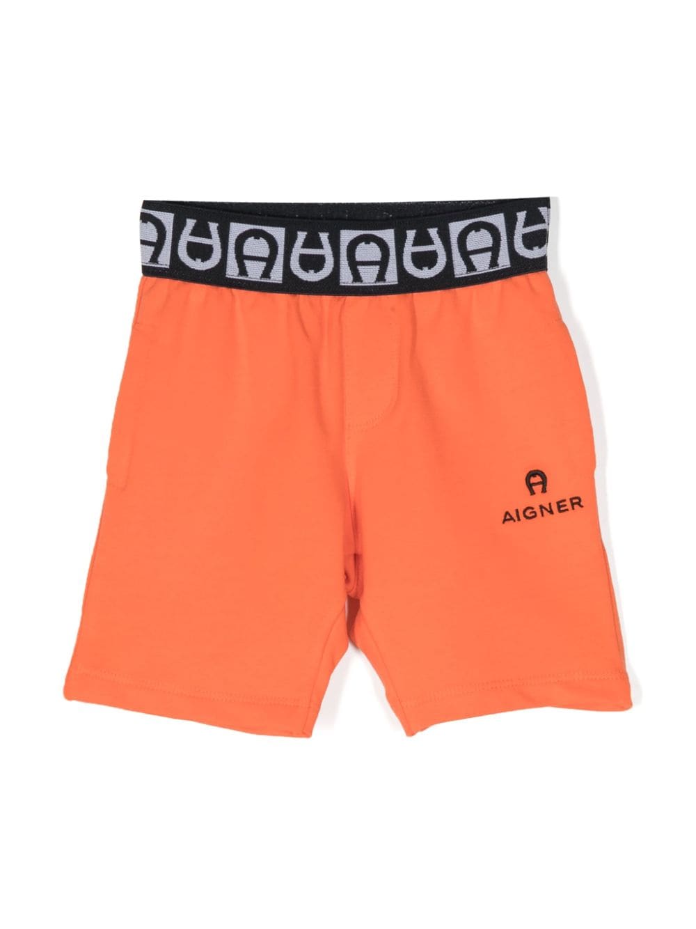 Aigner Kids logo-print bermuda shorts - Orange von Aigner Kids