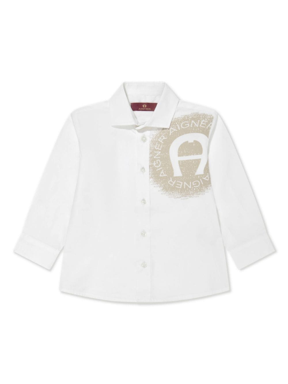 Aigner Kids logo-print cotton shirt - White von Aigner Kids