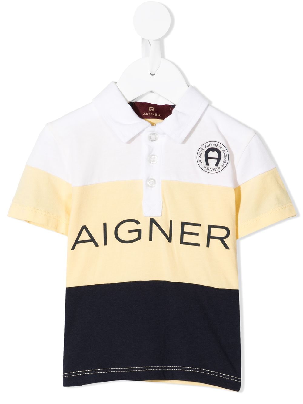Aigner Kids logo-print polo shirt - Yellow von Aigner Kids