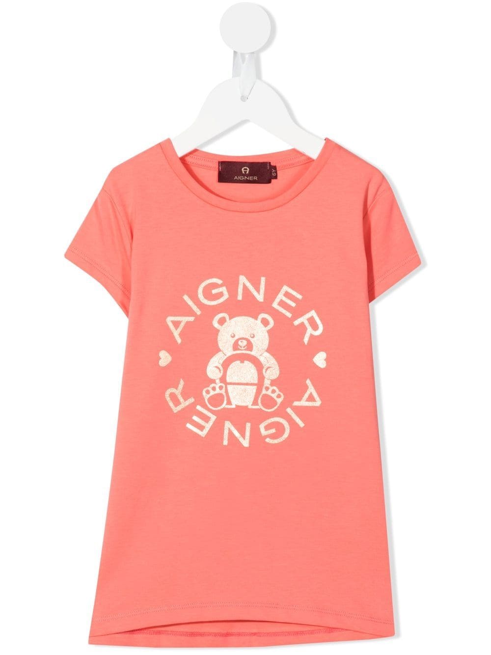 Aigner Kids short-sleeve logo-print T-shirt - Pink von Aigner Kids