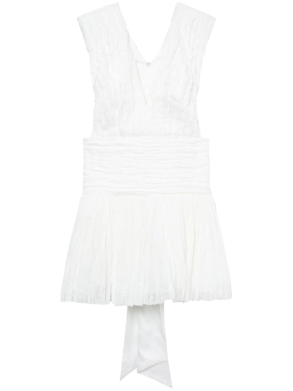 Aje Escapist pleated minidress - White von Aje