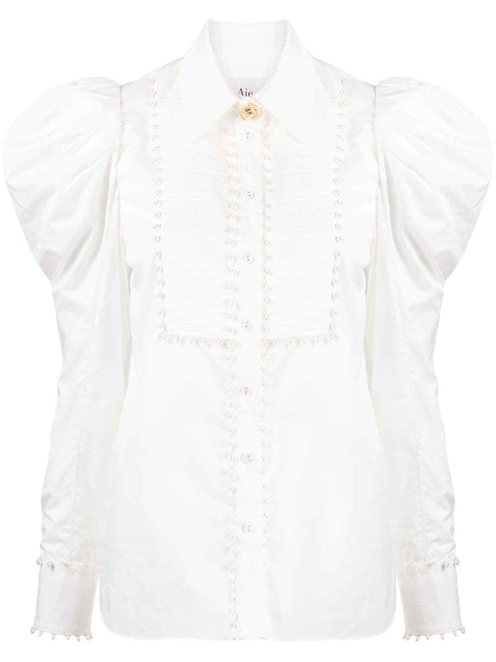 Aje Florence pearl-trim blouse - White von Aje