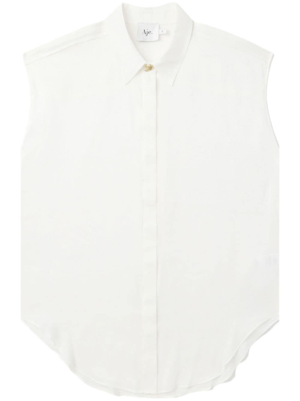 Aje Solana sleeveless shirt - White von Aje