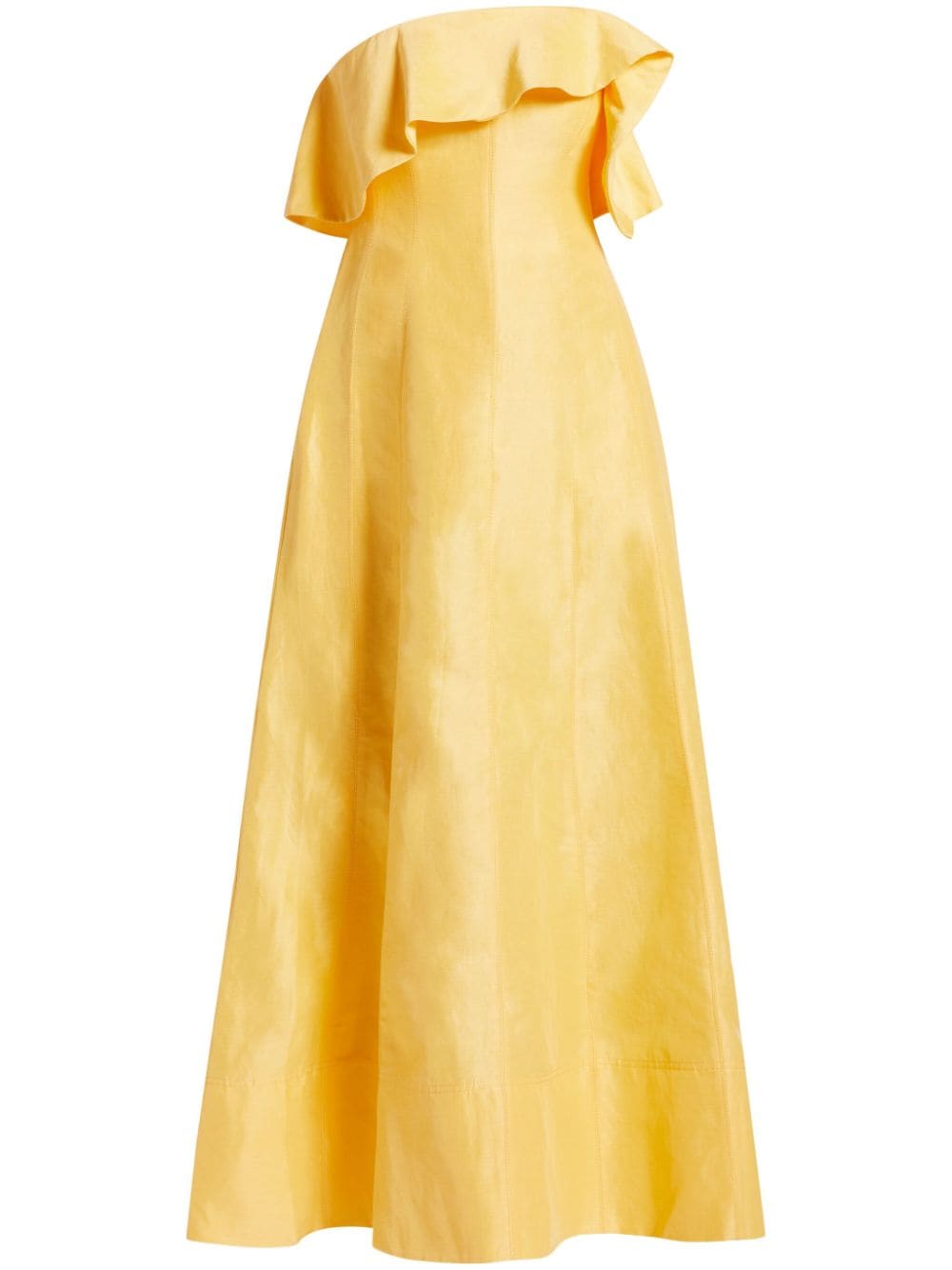 Aje off-shoulder strapless gown - Yellow von Aje