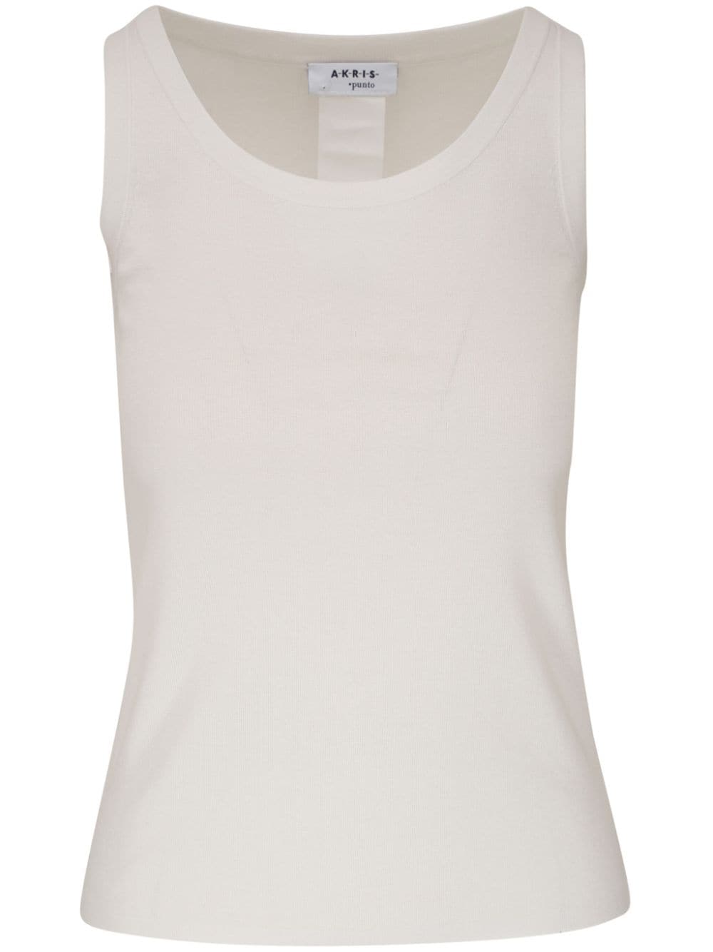 Akris Punto sleeveless knitted cotton top - Neutrals von Akris Punto