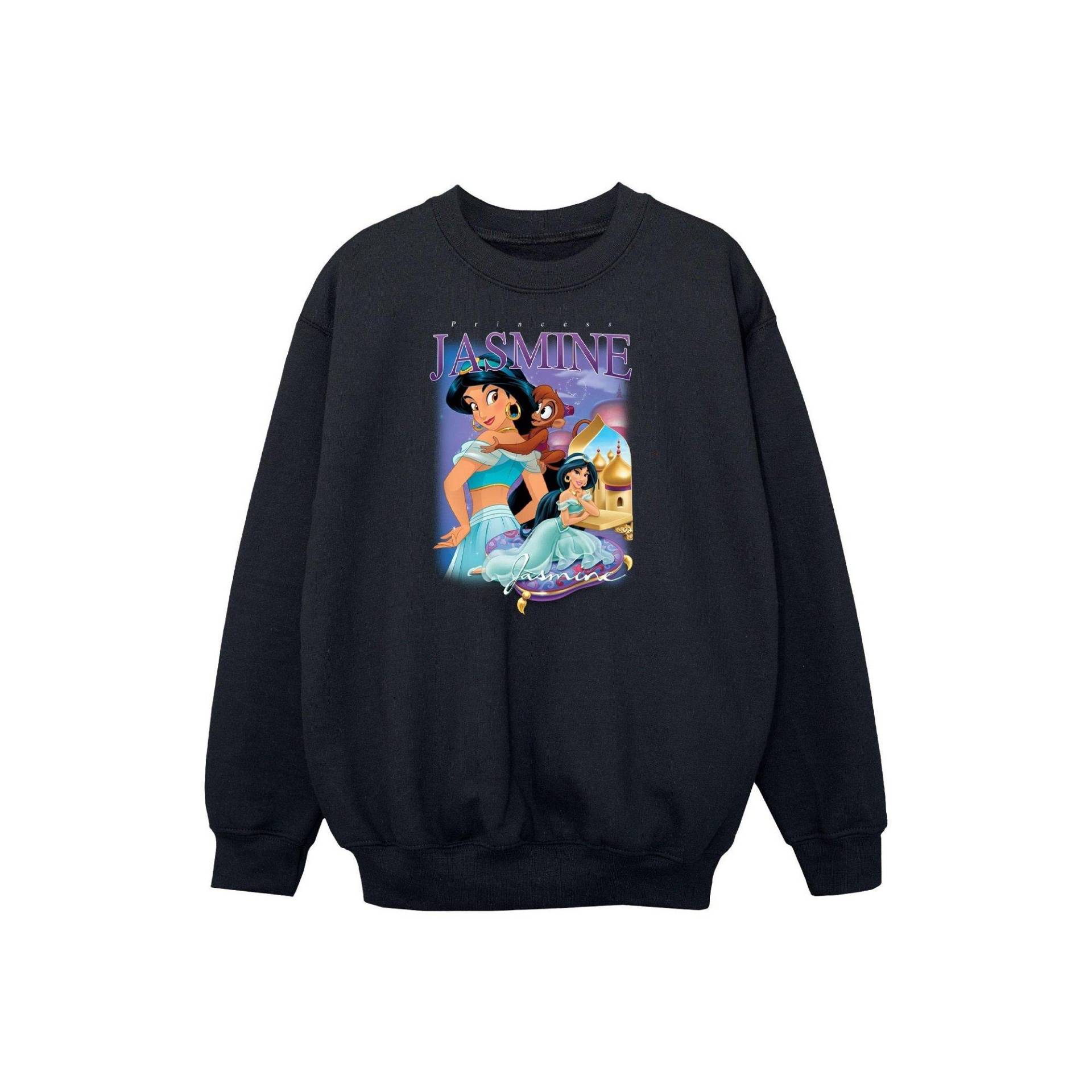 Sweatshirt Mädchen Schwarz 116 von Aladdin
