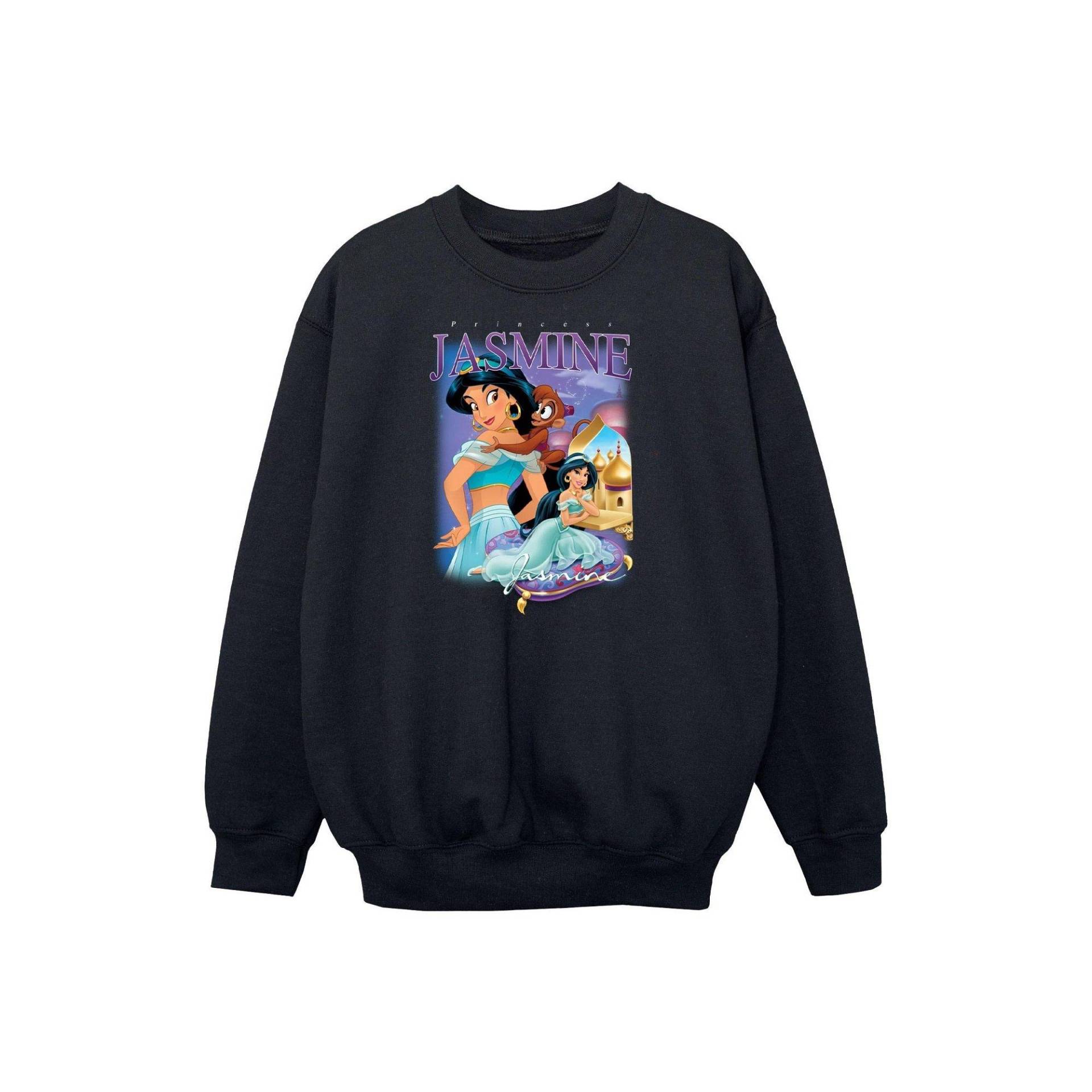 Sweatshirt Mädchen Schwarz 140/146 von Aladdin