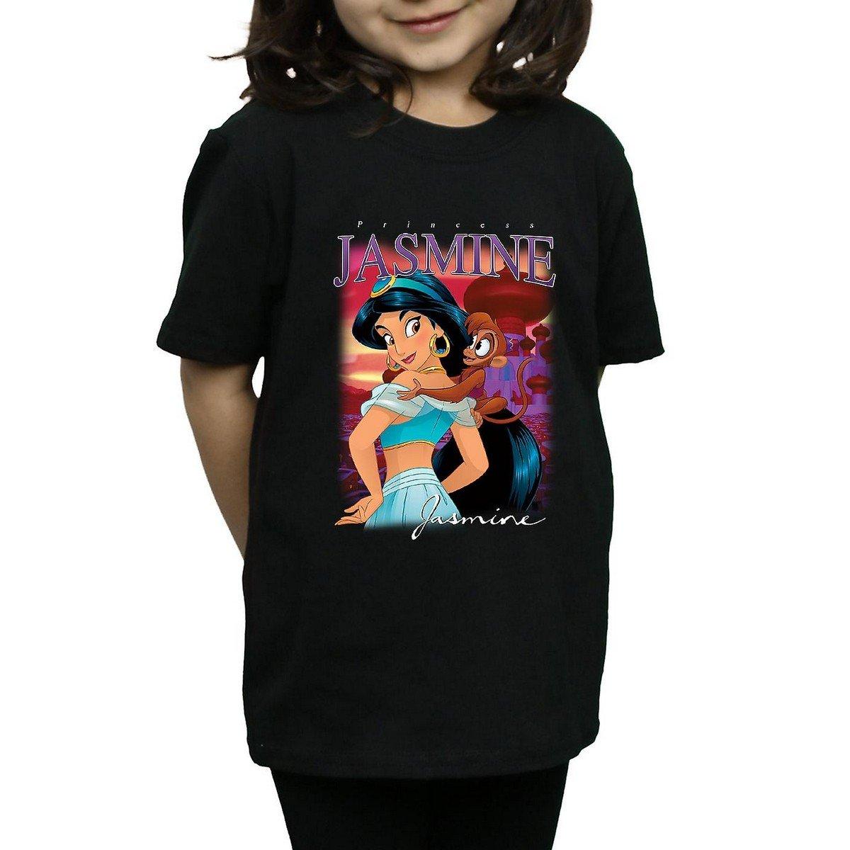 Tshirt Mädchen Schwarz 128 von Aladdin