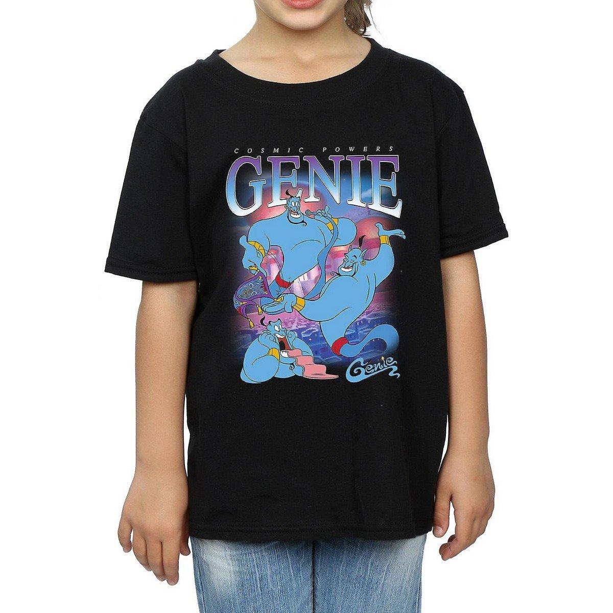 Tshirt Mädchen Schwarz 128 von Aladdin