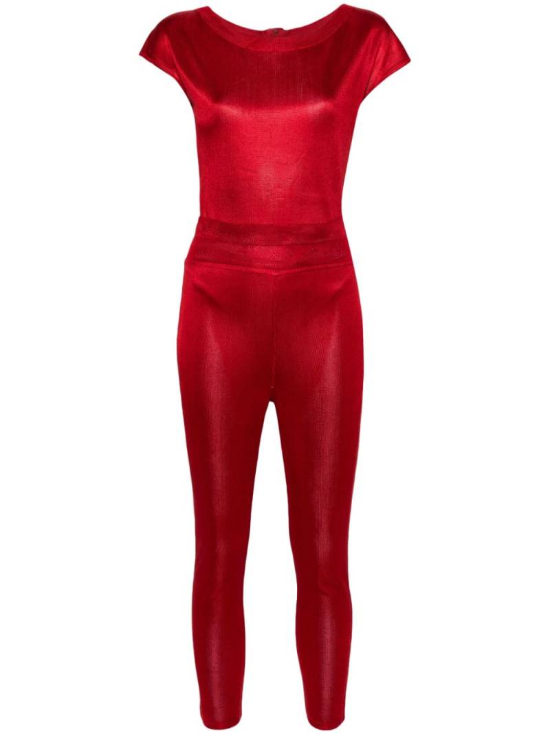 Alaïa Pre-Owned metallic-effect knitted suit - Red von Alaïa Pre-Owned