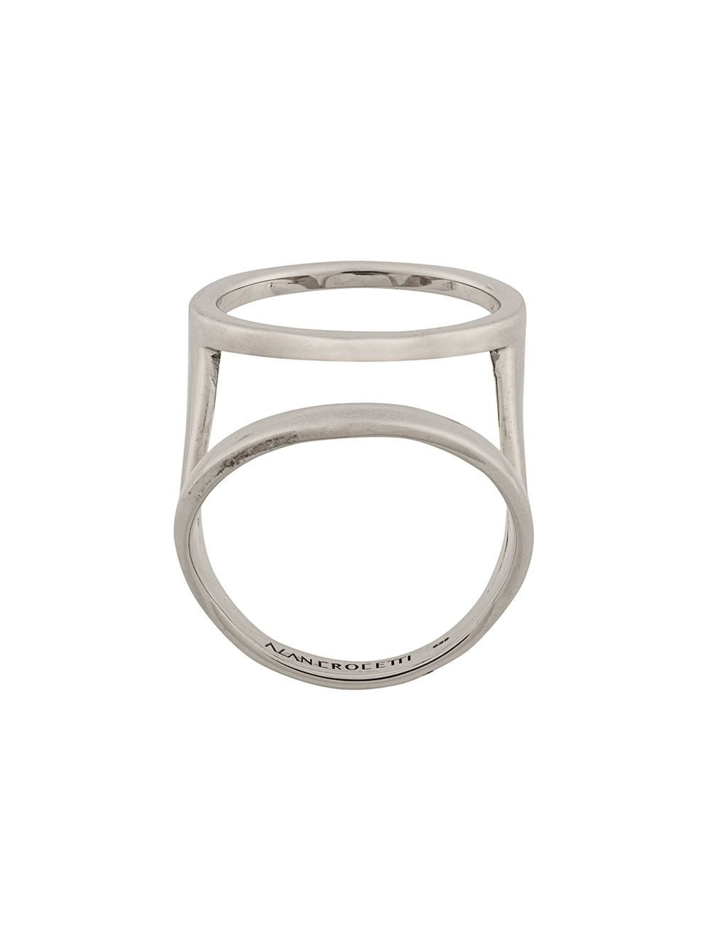 Alan Crocetti double hoop ring - Silver von Alan Crocetti