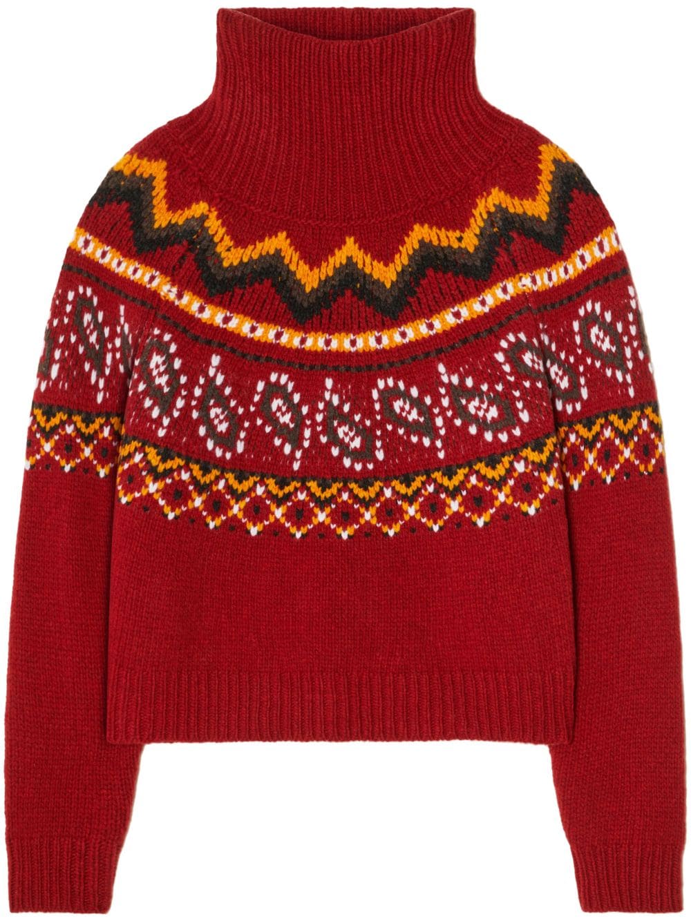 Alanui Antarctic Circle roll-neck jumper - Red von Alanui