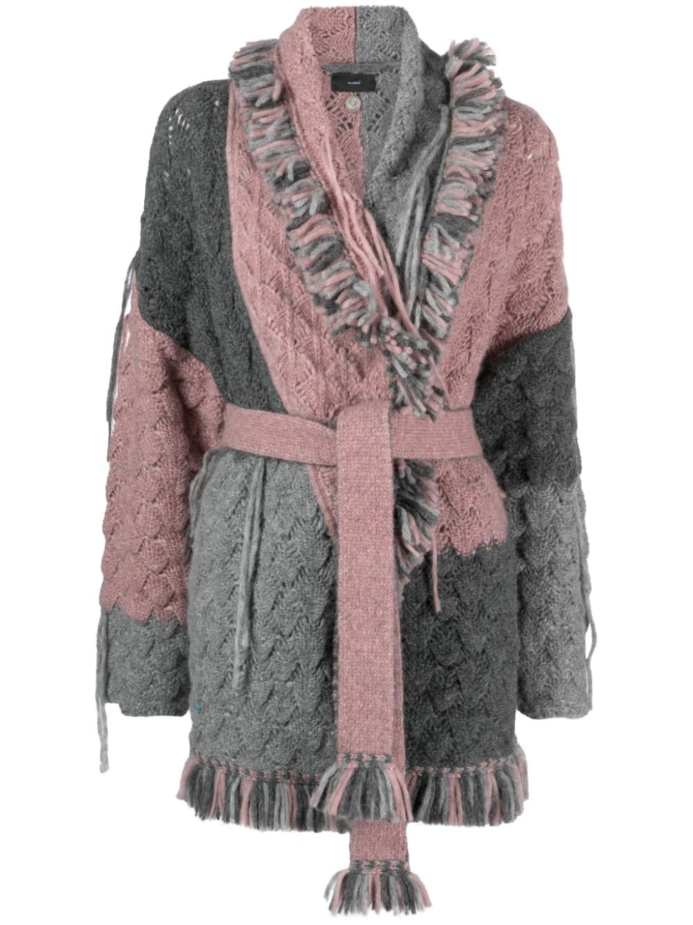 Alanui Antarctic Dream patchwork cardigan - Grey von Alanui