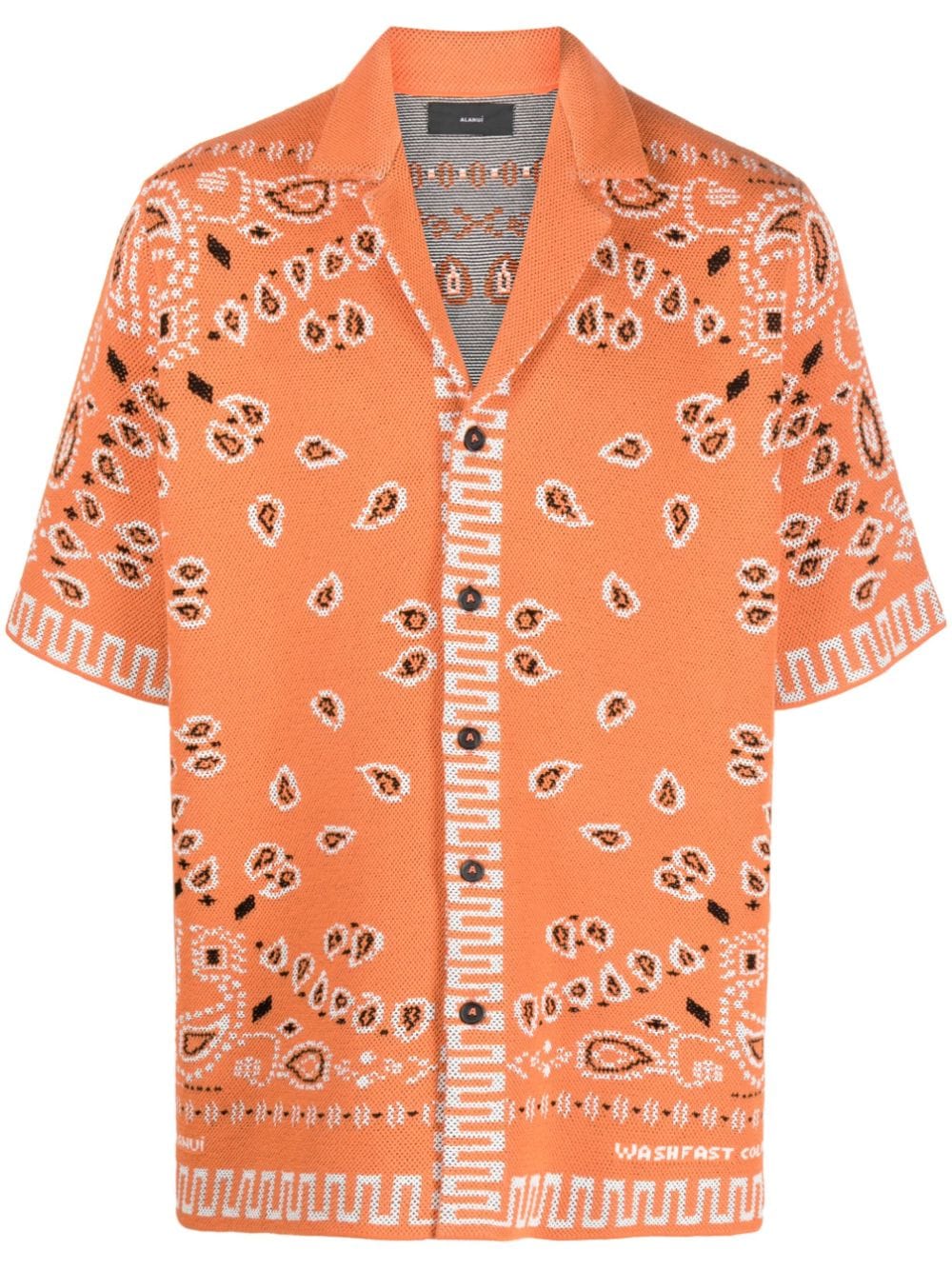 Alanui Bandana print short-sleeve shirt - Orange von Alanui