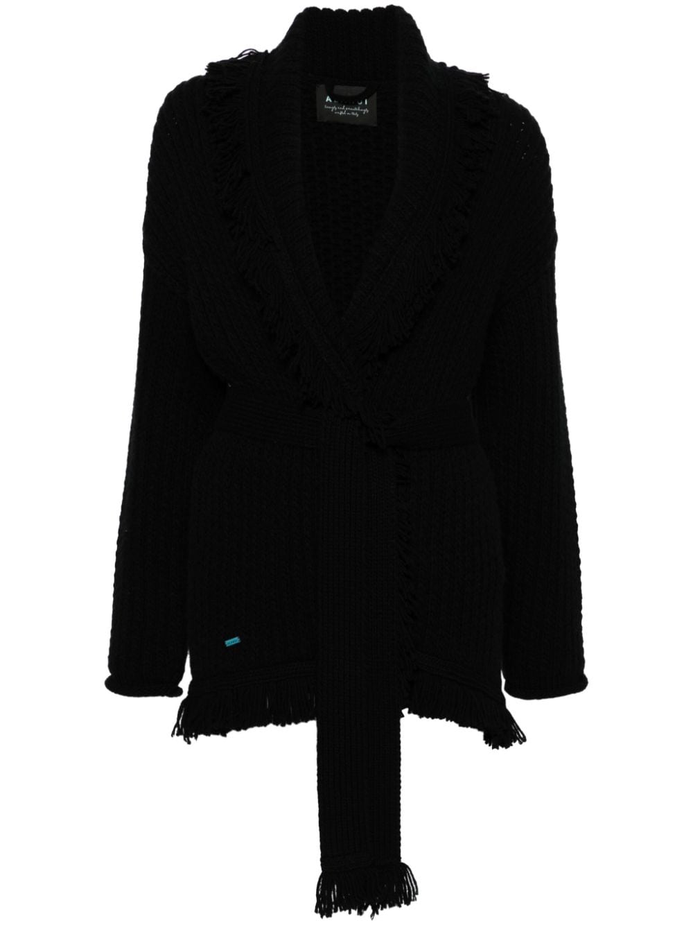 Alanui Finest fringe-edge cardigan - Black von Alanui