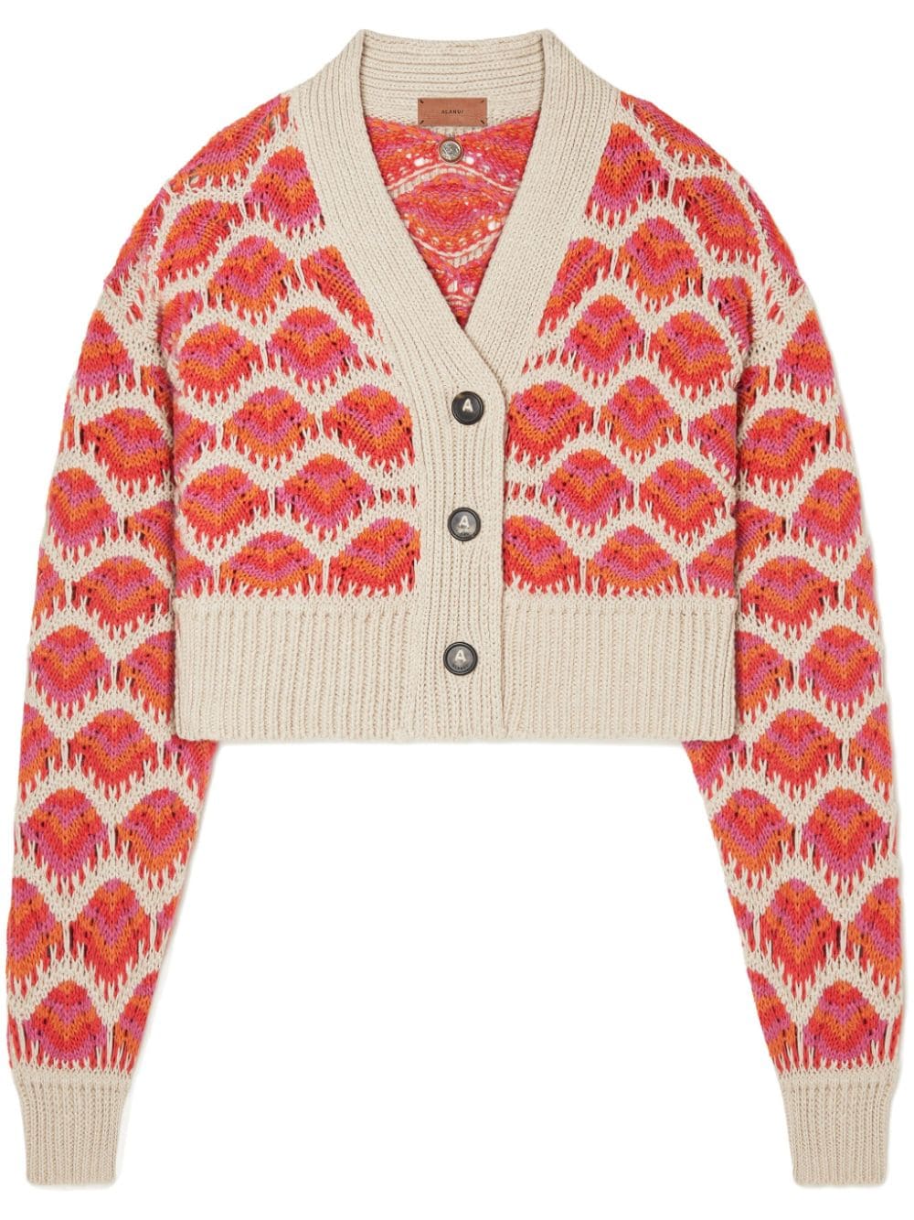 Alanui Hawa Mahal crochet-knit cardigan - Pink von Alanui