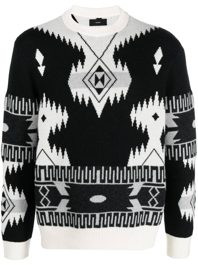 Alanui Icon crew neck jumper - Black von Alanui