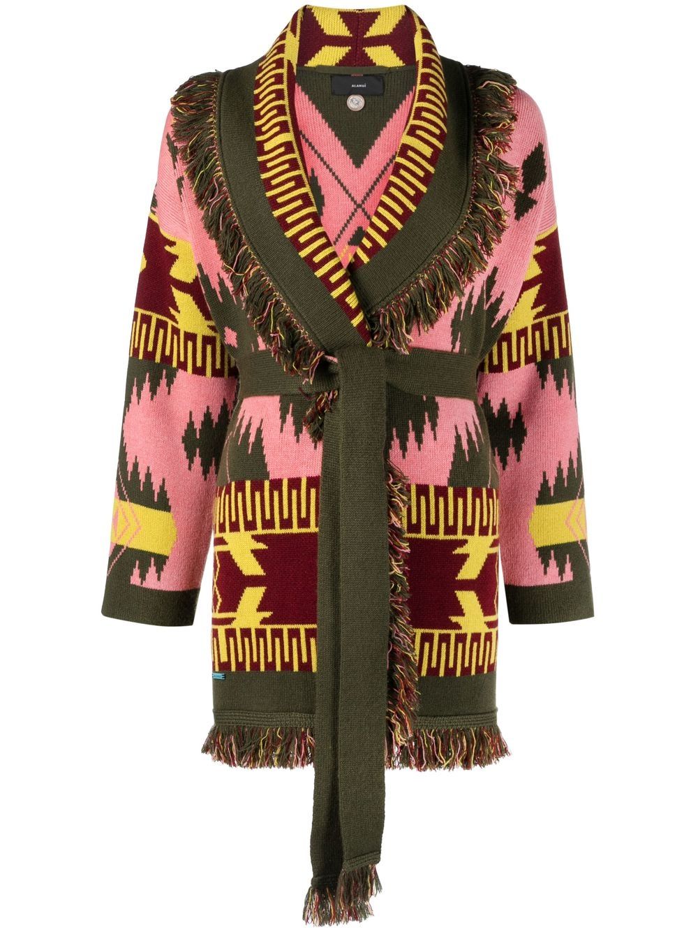 Alanui Icon fringed cashmere cardigan - Multicolour von Alanui