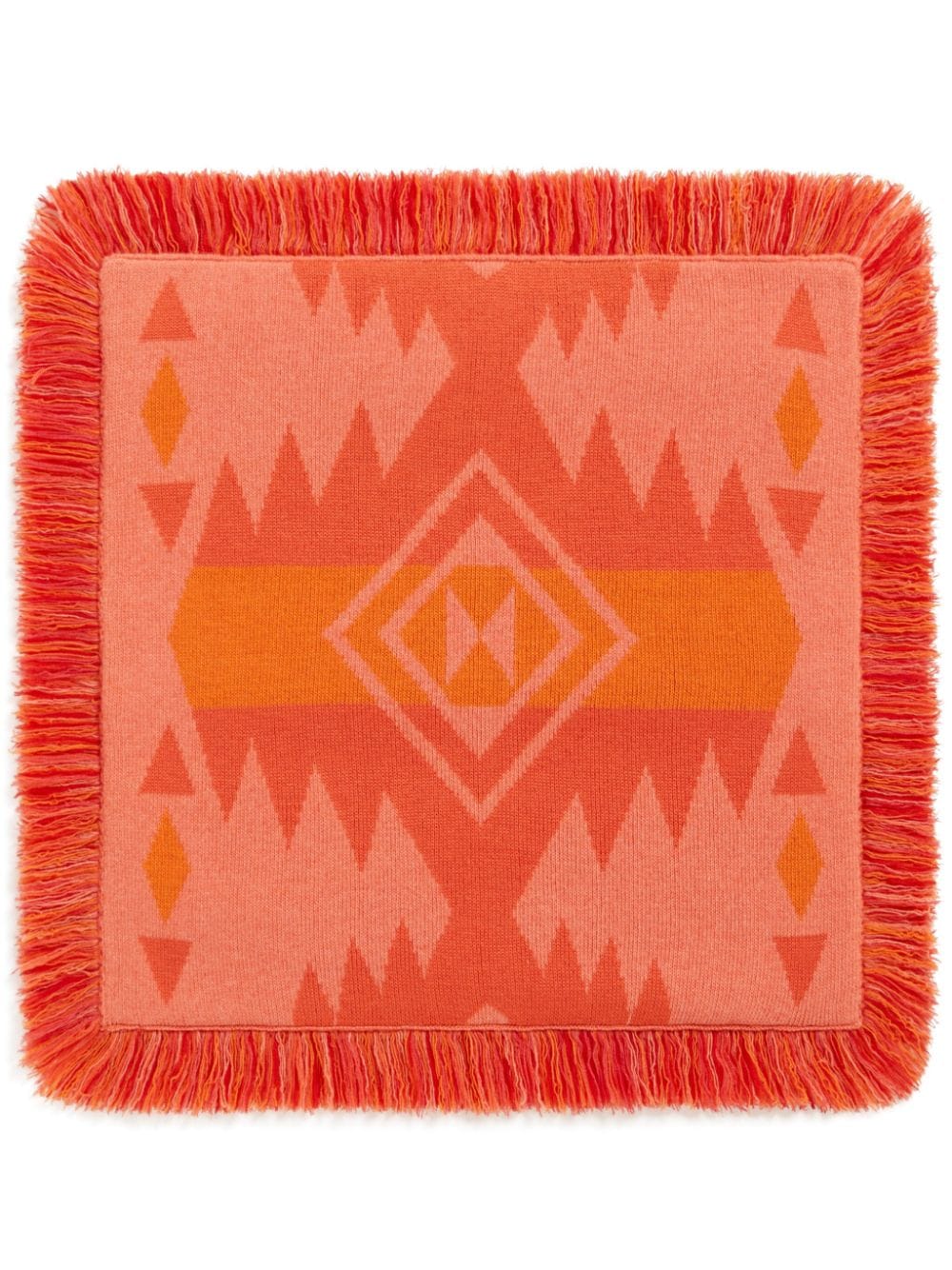 Alanui Icon jacquard virgin-wool cushion - Orange von Alanui