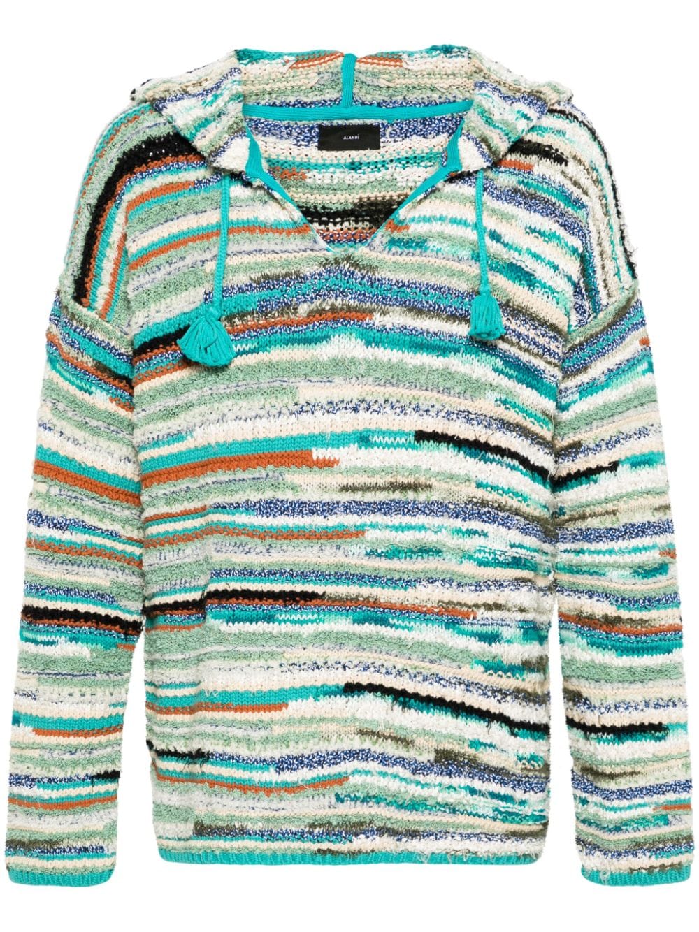 Alanui Madura I chunky-knit hoodie - Blue von Alanui