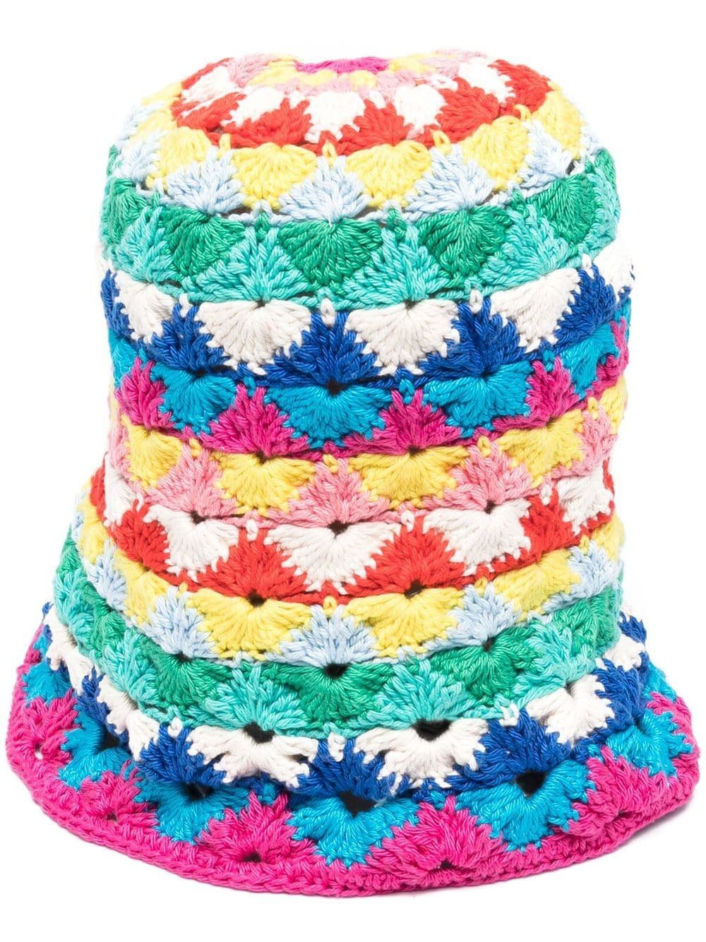 Alanui Over the Rainbow knitted hat - Blue von Alanui