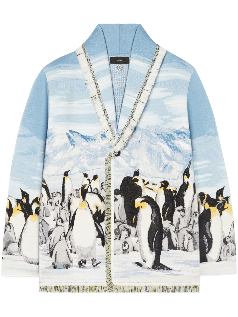 Alanui Postcard From Antarctica jacquard cardigan - Blue von Alanui