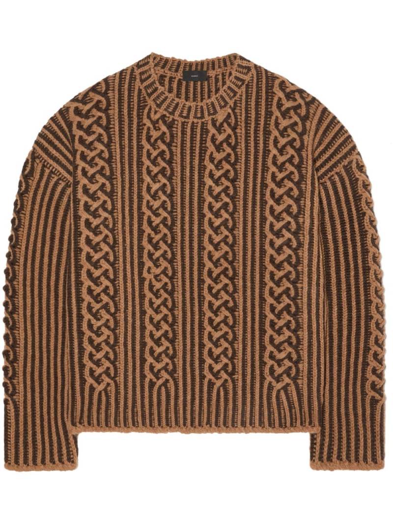 Alanui Riding the Waves cable-knit jumper - Neutrals von Alanui