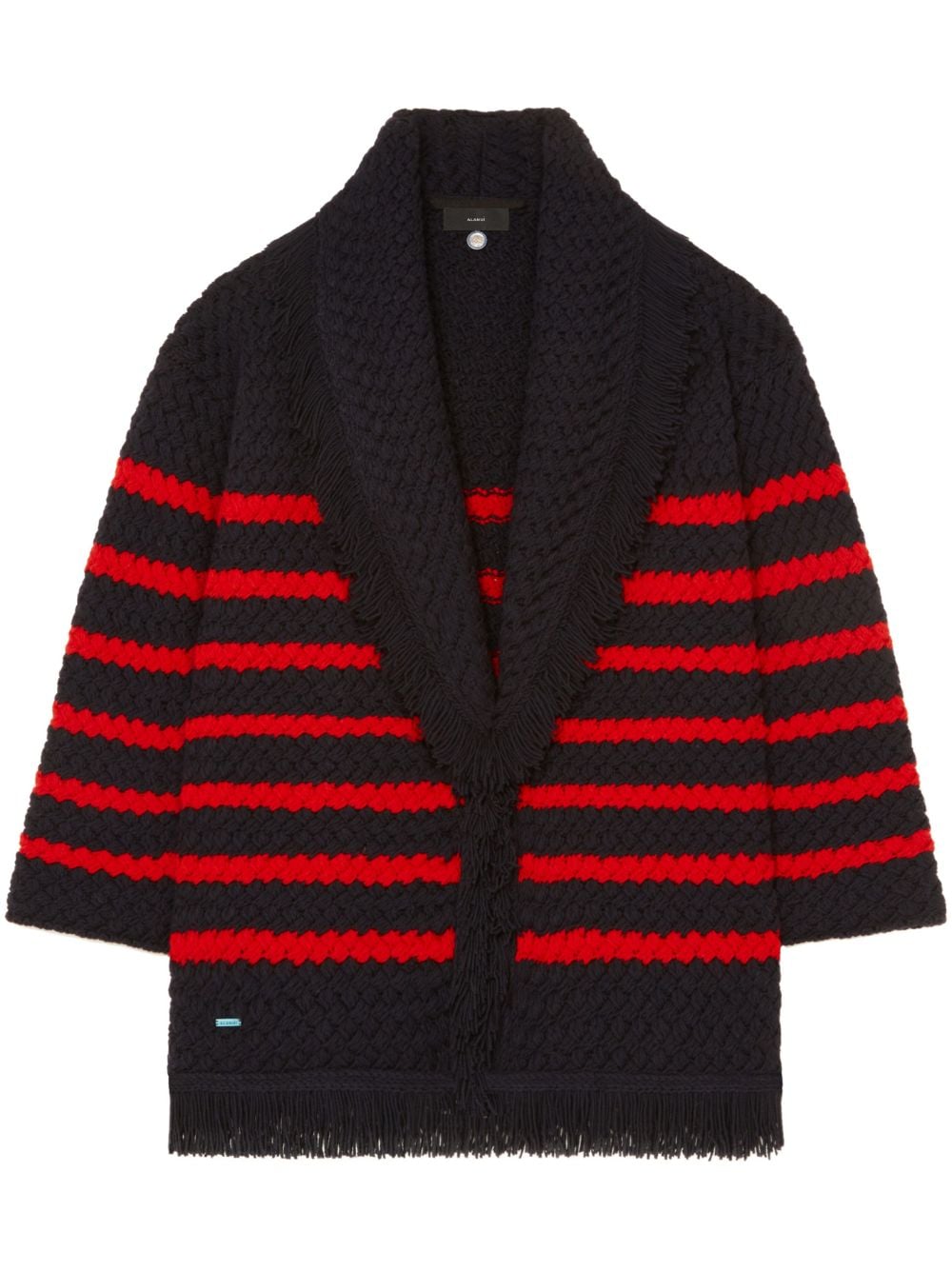 Alanui The Mariner striped chunky-knit cardigan - Blue von Alanui