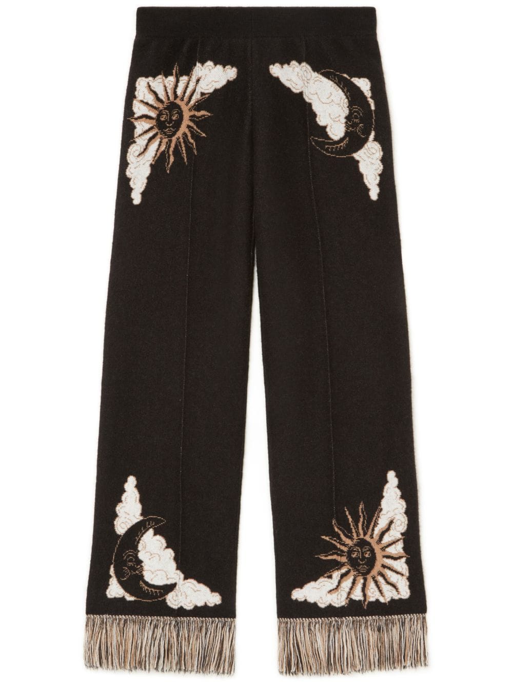 Alanui The Twelve Signs knitted trousers - Black von Alanui