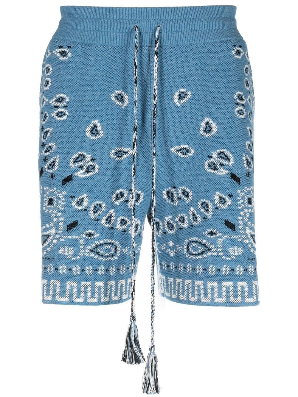 Alanui bandana-print track shorts - Blue von Alanui