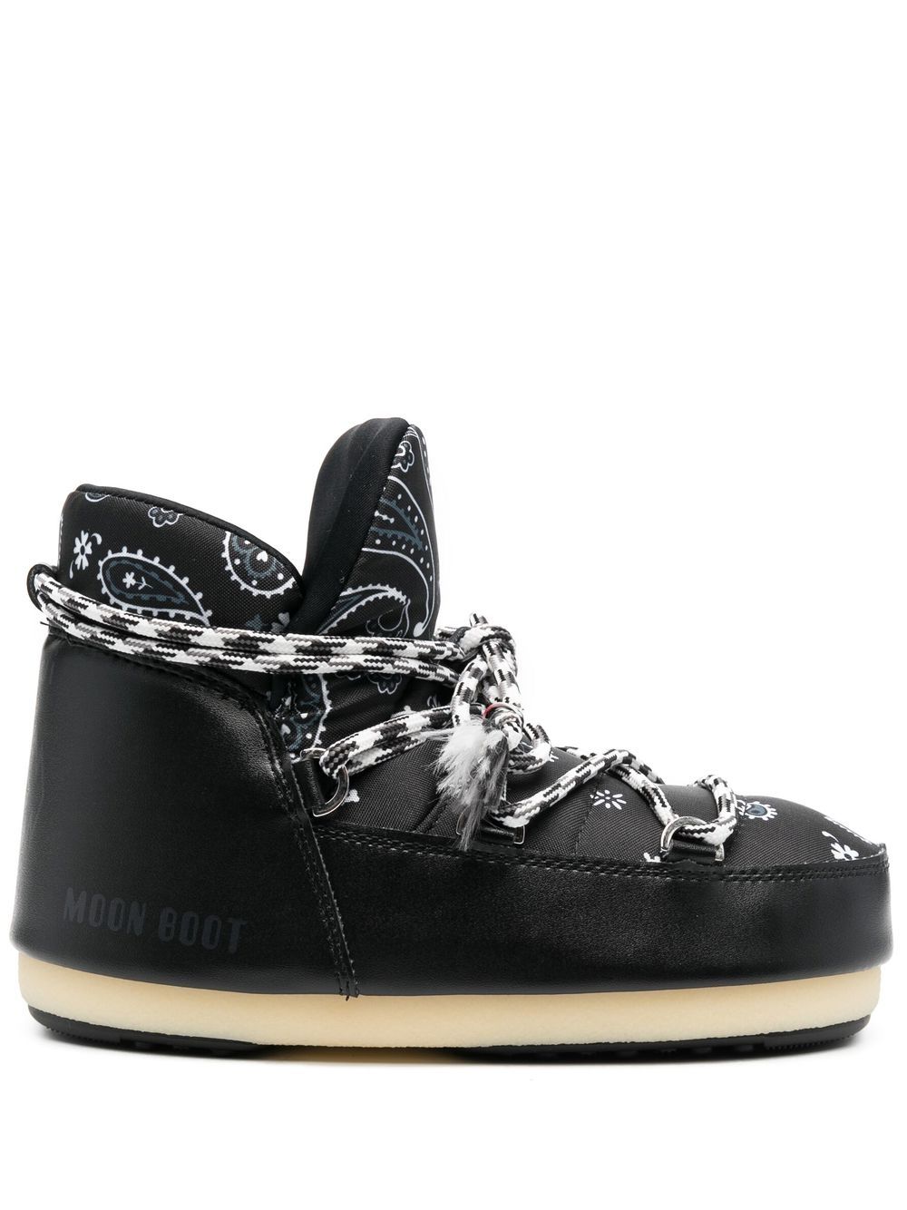 Alanui x Moon boot multi-panel lace-up boots - Black von Alanui x Moon boot