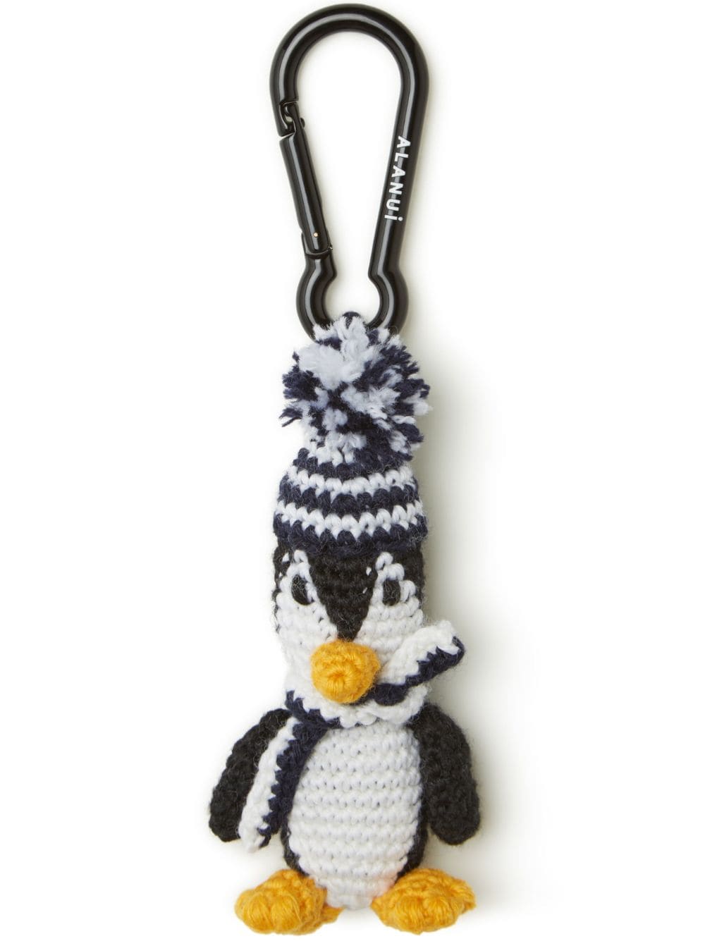 Alanui penguin crochet keychain - Black von Alanui