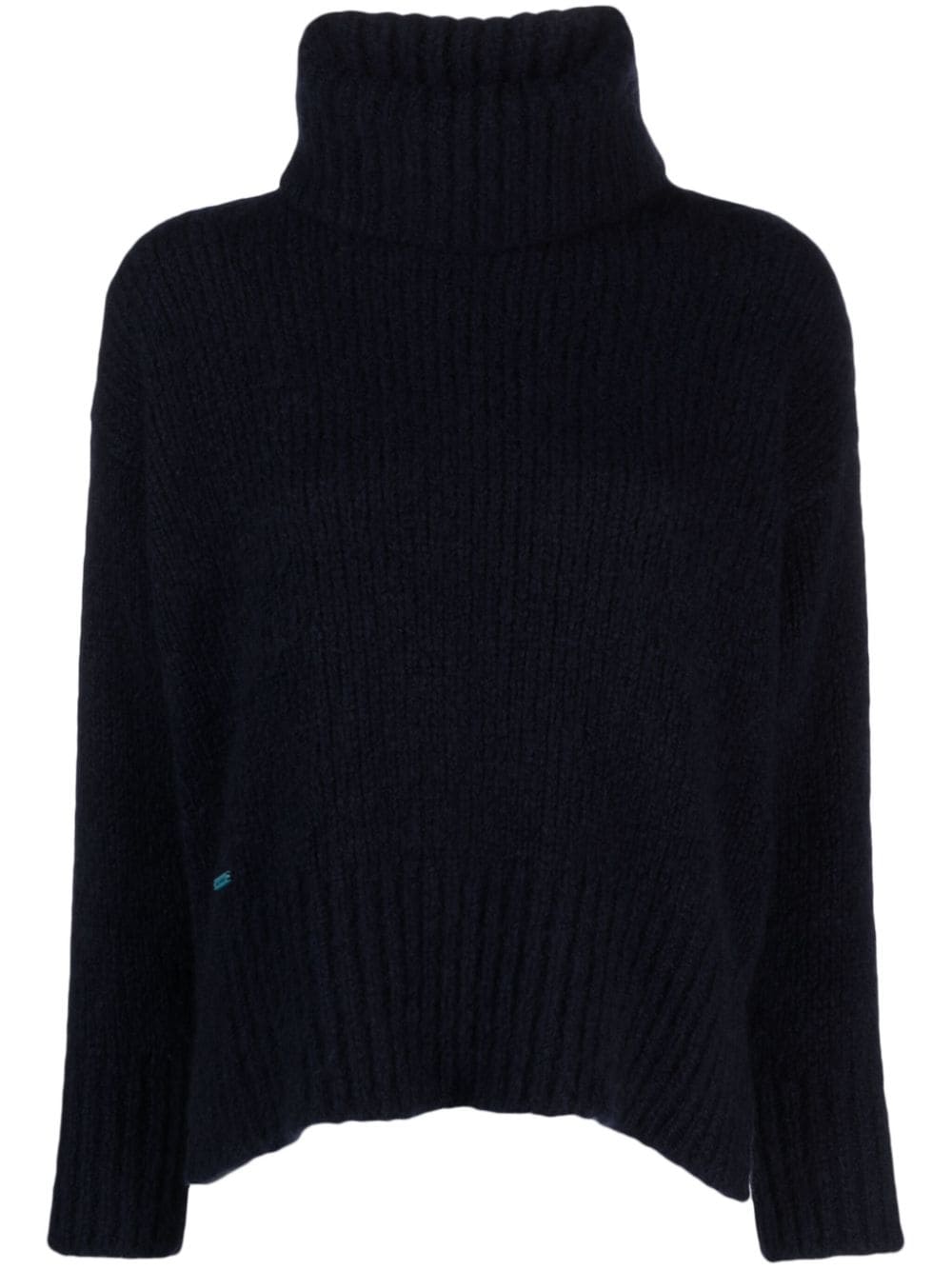Alanui roll-neck cashmere-silk knit jumper - Blue von Alanui