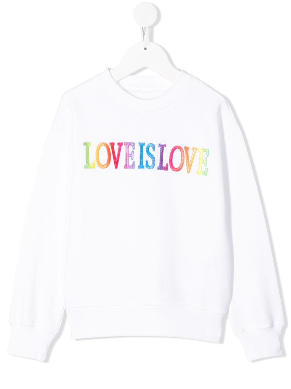 Alberta Ferretti Kids Love is Love sweatshirt - White von Alberta Ferretti Kids