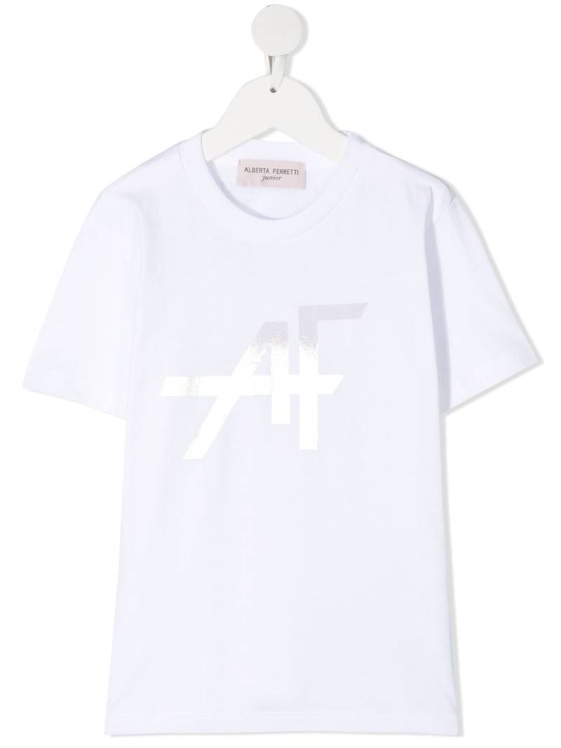 Alberta Ferretti Kids logo-print T-shirt - White von Alberta Ferretti Kids